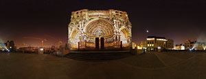 cathedrale d'amiens polychromie panoramique